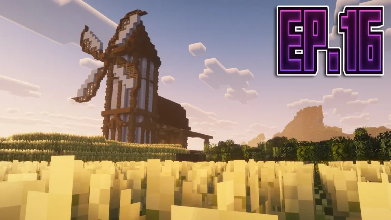 I Built the Perfect Windmill Farmhouse in Minecraft! | Forever World Ep.16