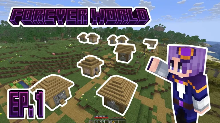 I Survived My First Night in Minecraft | Forever World Ep.1