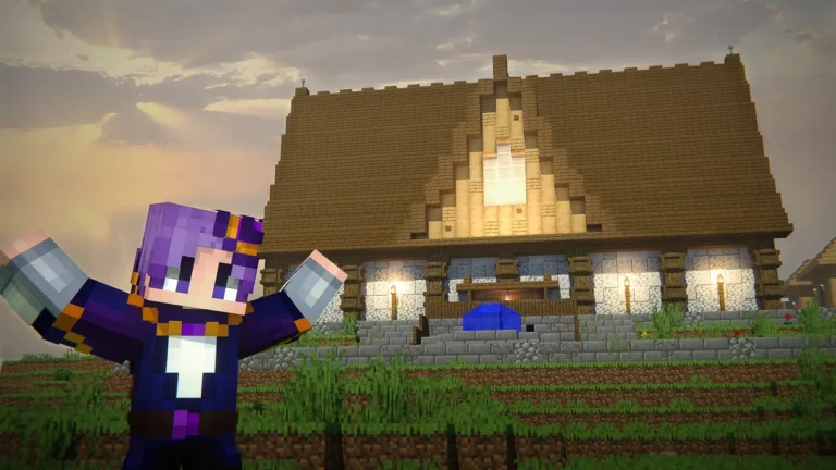 Building a Town hall for my Villagers in Minecraft