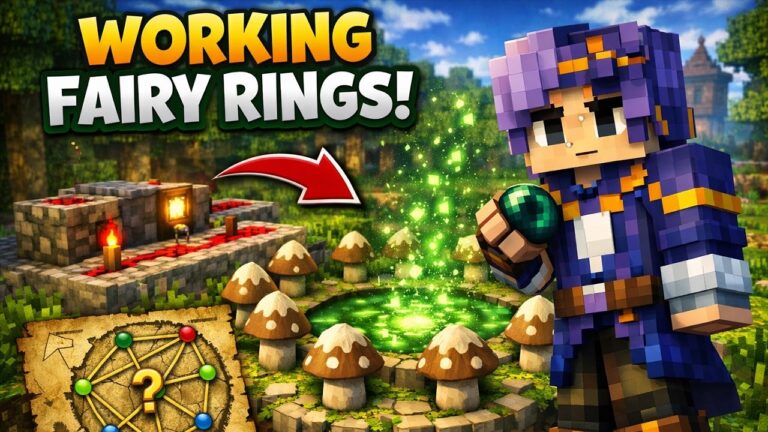 I made Working Fairy Rings in Minecraft!